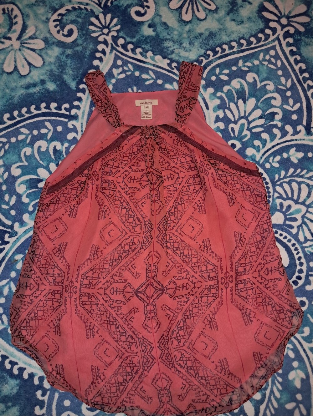 Sundance brand Women's size 10, 100% silk tank top